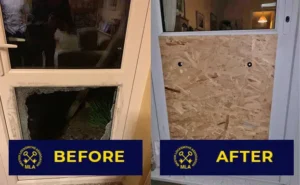 Burglary Damage Boarding Up Bradford