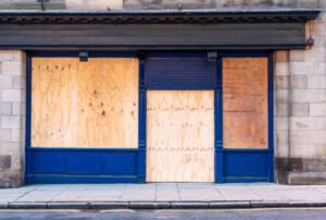 Shopfront Boarding Up Bradford